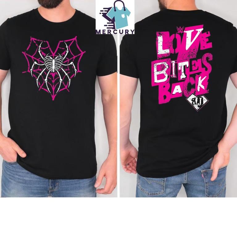 AJ Lee Love Bites Back Two Sided T-Shirt Unisex T-Shirt S