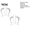 Toilet Seat Accessory Stabilizer, Clip-On No Drilling Required Clamps, Stable Fixation Stabilizer Clip Easy Installation Lid Lifter, for Home Bathroom