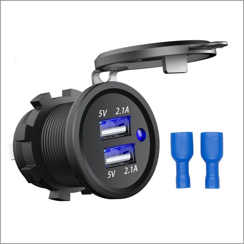 10A Fuse Wire Car Charger Universal Female Socket 12V Power Connection for Electric Vehicles & Motorcycles