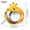 Baby Suction Bowls Cartoon Noodle Containers Stainless Steel Removable Silicone Toddler Food Feeding Bowl For Kids Aged Over 6