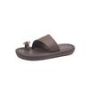 2025 summer set of toe cool slippers for women's fashion and versatile style flat bottom niche casual beach shoes for women
