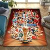 players Lamine Yamal and Erling Haaland, Vinicius Junior and Kylian Mbappé carpet is suitable for living room and bedroom office decorative carpet L1