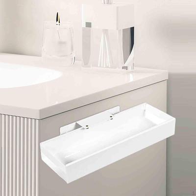 Sliding Drawer Out Sink Shelf Utensils Comestics Pantry Storage Shelf, Under Basket for
