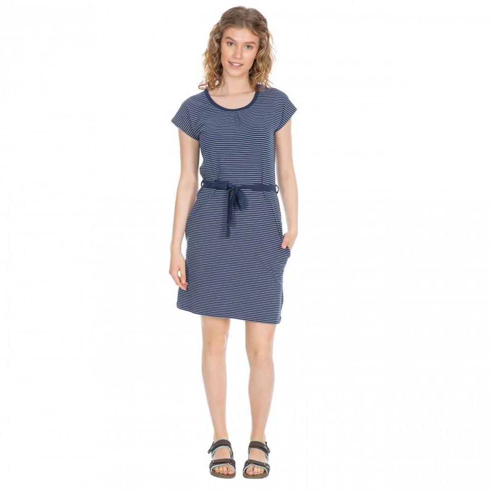 TRESPASS Womens/Ladies Lidia Round Neck Cotton Dress