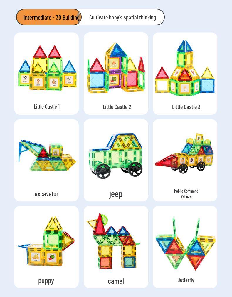 3C Certified Magnetic Transparent Window Puzzle Toy for Kids' Educational Development