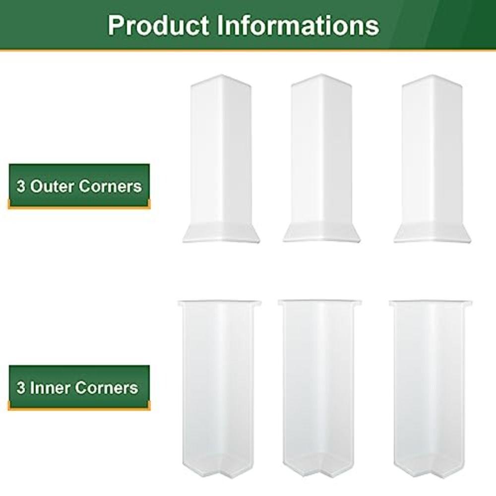 Self Adhesive Wall Base Moulding Trim 82MM Height Skirting Board Wall Corner Decor