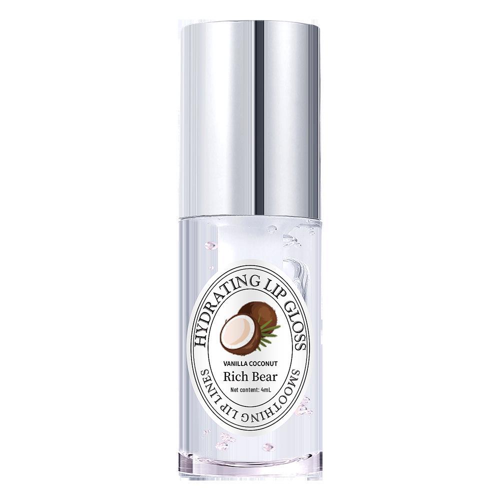 RICH BEAR Fig Vanilla Coconut Scent Lip Oil: Hydrating, Moisturizing, Nourishing Gloss & Balm