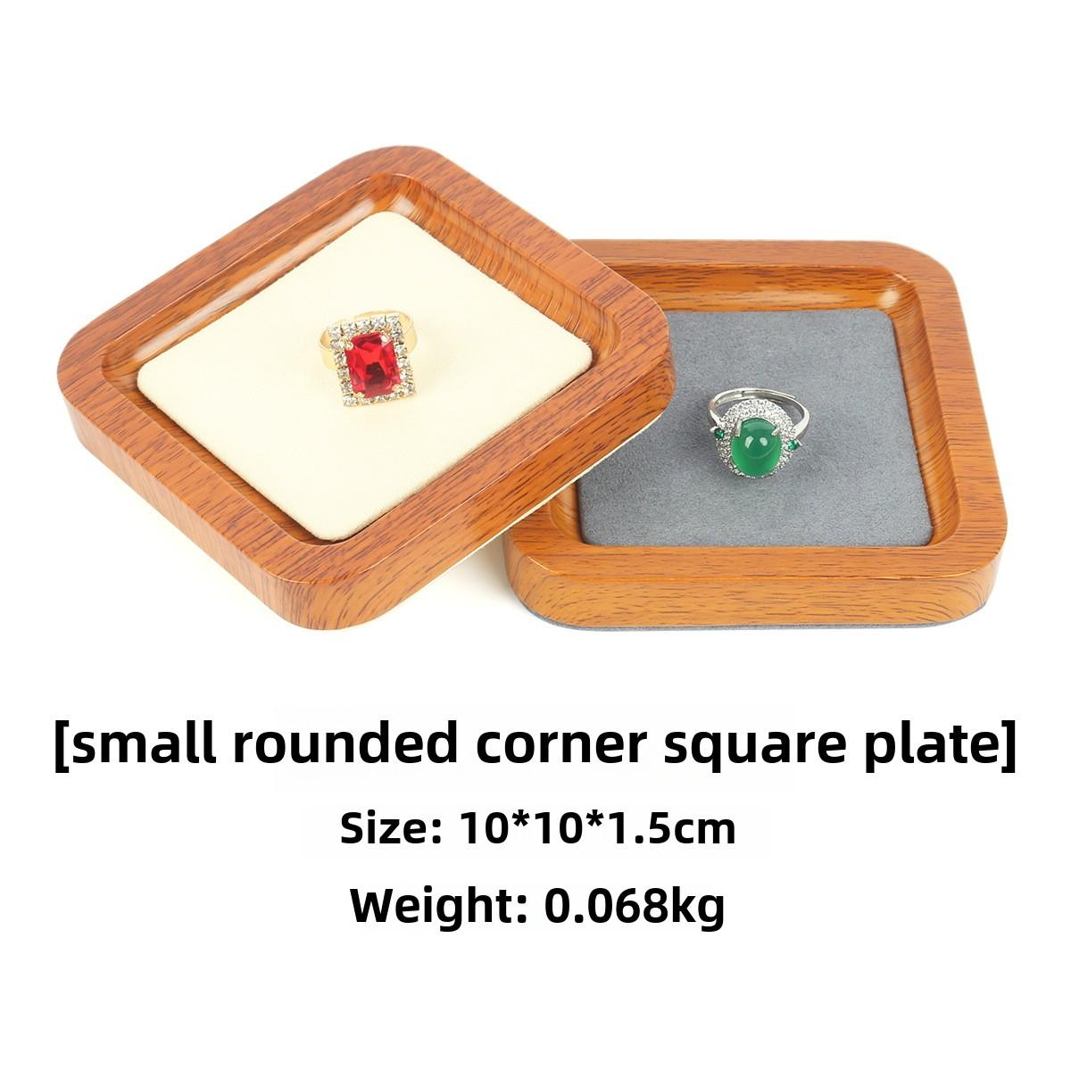 

Поднос для украшений из дерева Роскошные реквизиты Браслеты Серьги Витрина Подставка для хранения Кольца Ожерелья Органайзер Украшения для витрины Аксессуары Безделушки Витрина Beige style