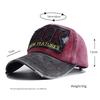 New Designer Letter Embroidered Stitching Washed Cotton Baseball Cap For Men Women Snapback Vintage Outdoor Sport Sun Protection Hat Gorras