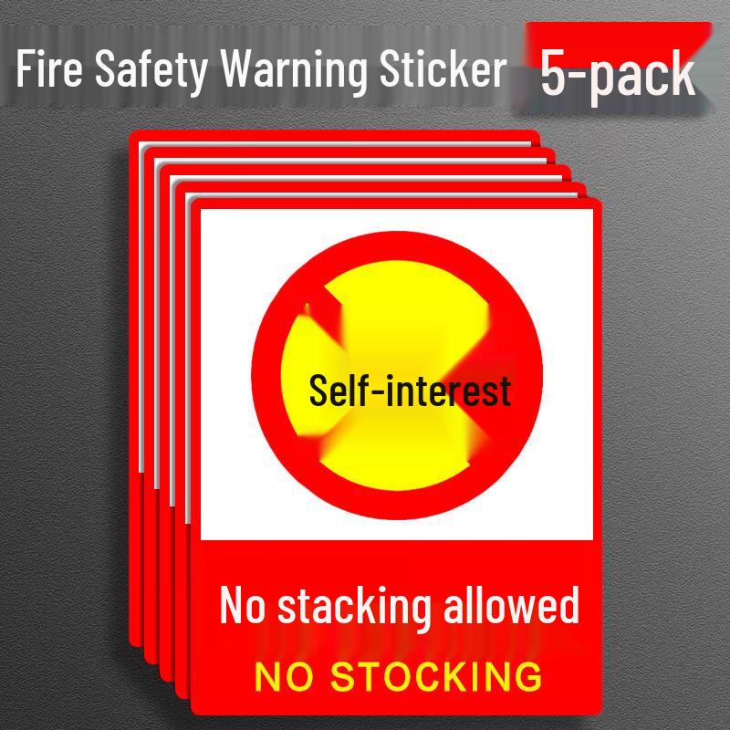 

No Smoking No Fire Warning Signs