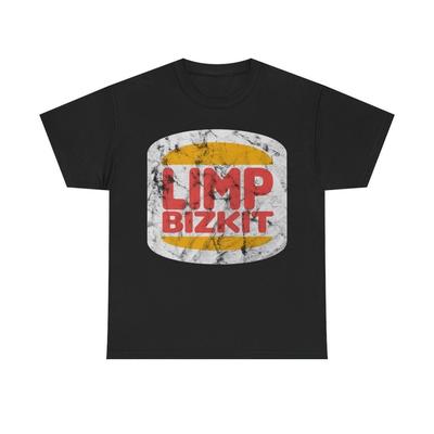 Limp Bizkit Burger King T-Shirt Bluzki koszulki Męskie Damskie Vintage Zniszczone Noszone