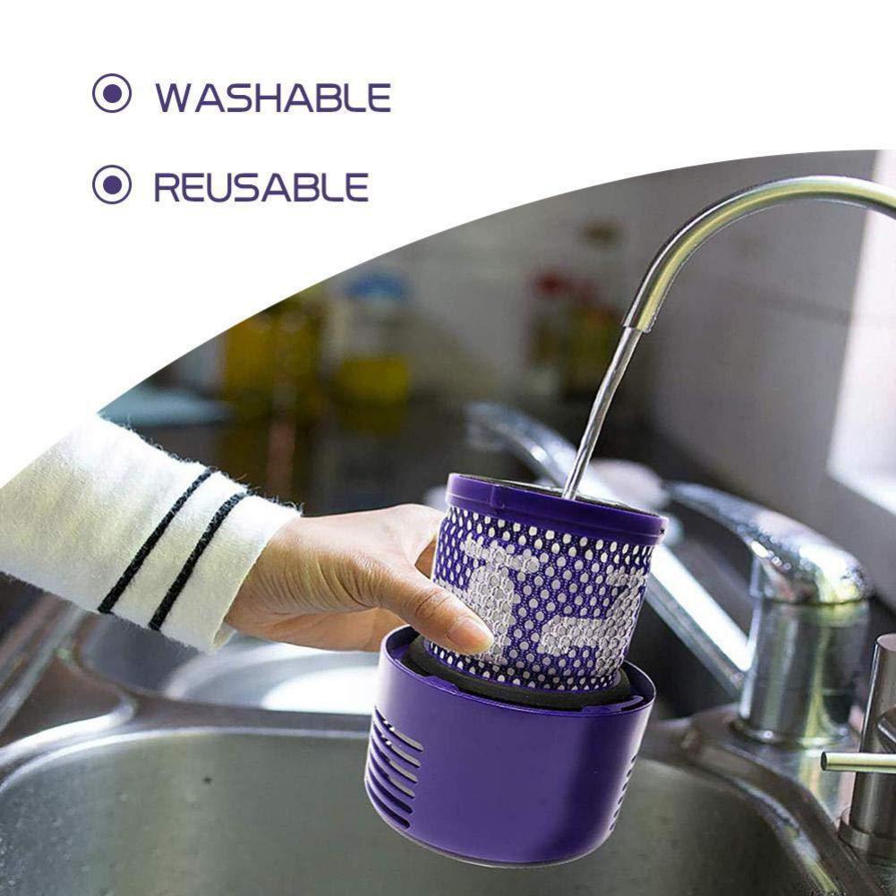 Replacement V10 Filter for Dyson Cyclone V10 SV12 Replacement Part Number 969082-01 2-in-1 Rear Filter