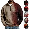 Men's Long Sleeve Sweatshirt with Halloween Print for Costume Party and Casual Wear