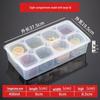 Huihuang 8-Compartment Rectangular Plastic Food Storage Container