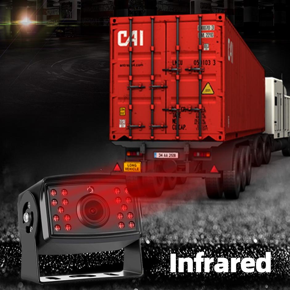 Waterproof AHD 720P 1080P Infrared Vision Rear View Reverse Backup Camera for Vehicle Truck Bus Van Rv  Parking Record Monitor