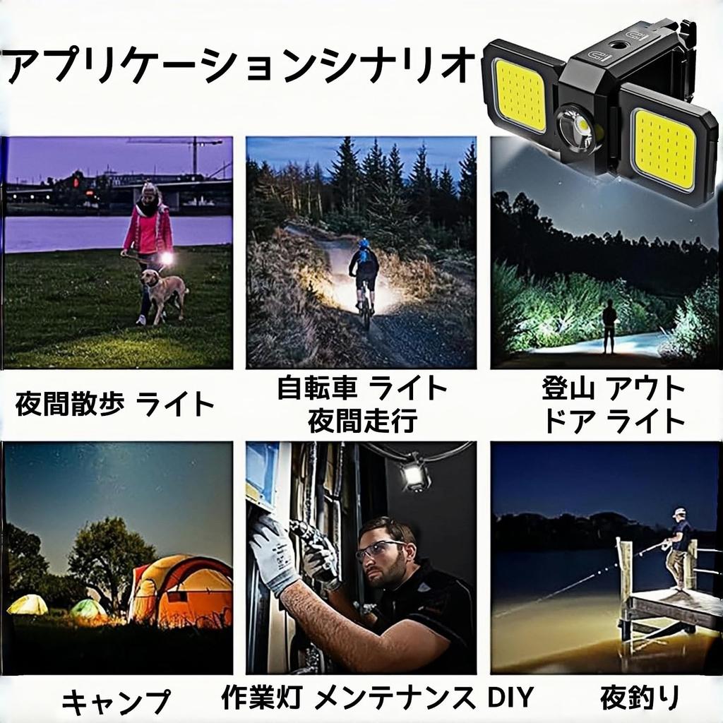 2-Pack Rechargeable LED Work Lights, USB Type-C Charging, Aluminum Alloy COB Light, Ultra-Bright, 5 Light Modes, Built-in Magnet, Tripod Mountable,