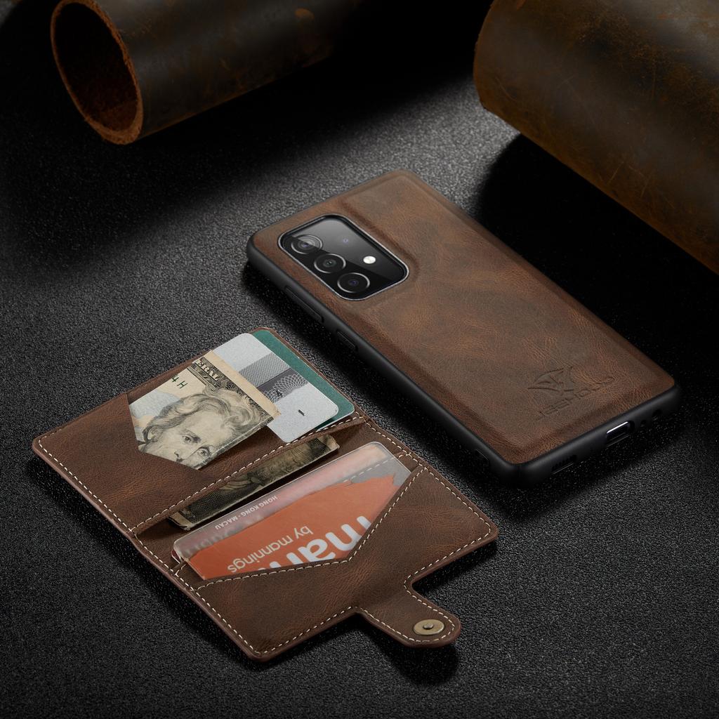 Leather Cards Slot Detachable Case for Samsung Galaxy A53 A33 A73 A52S Flip Magnet S23 Ultra S22 S21 FE S20 Plus Wallet Cover