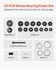 Wheel Bearing Press Kit, 23 PCS FWD Bearing Puller Tools, for Front Wheel Drive Bearing Removal and Installation, Wheel Bearing Tool with Sliding