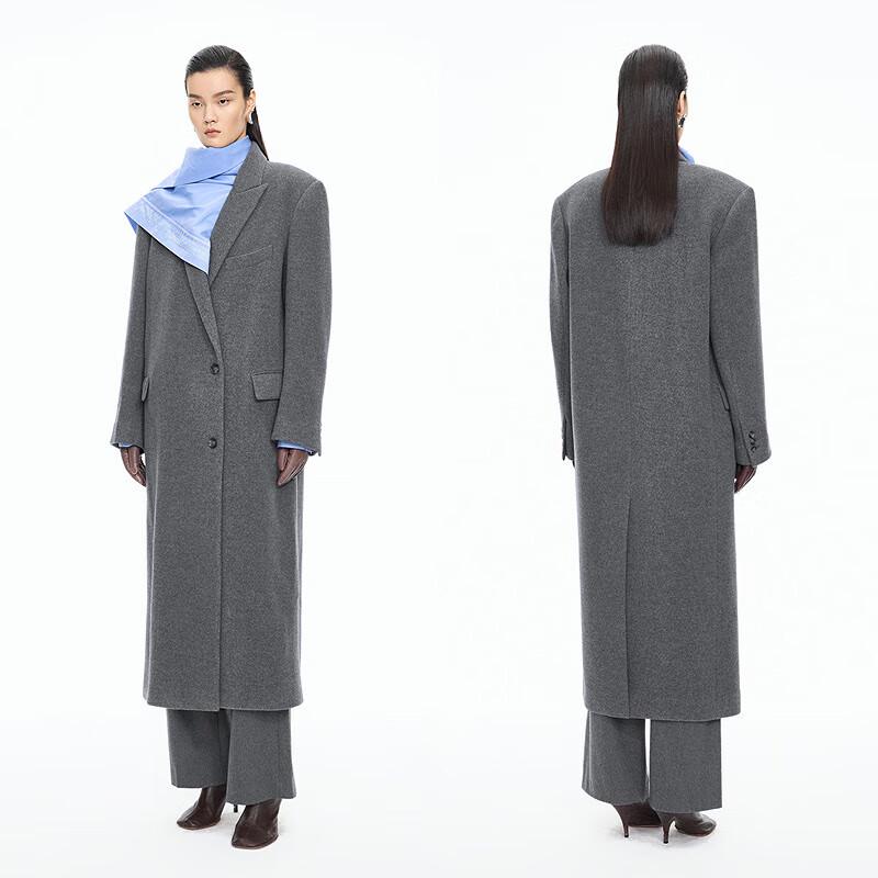 JNBY 2025 Winter Loose 100% Wool Coat