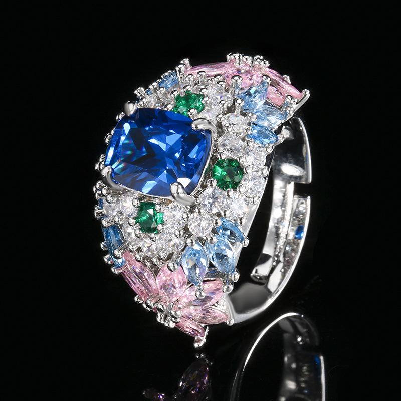 Huayei Jewelry Ring Jewelry Color Treasure Premium Versatile Light Luxury Women'S