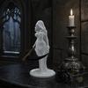 Stable Display Sculpture Lady Reaper Hooded Figure Sculpture Gothic Grim Statue with Sickle Figurine 3D Printed Robe Women for Office Home Bookshelf