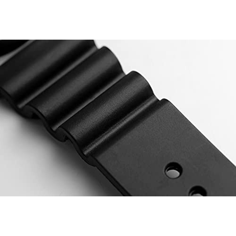 [HYAKUICHI 101] Diver's Watch Date Display 20 ATM Water Resistant Watch HYAKU1-001 (Silver Black Rubber)