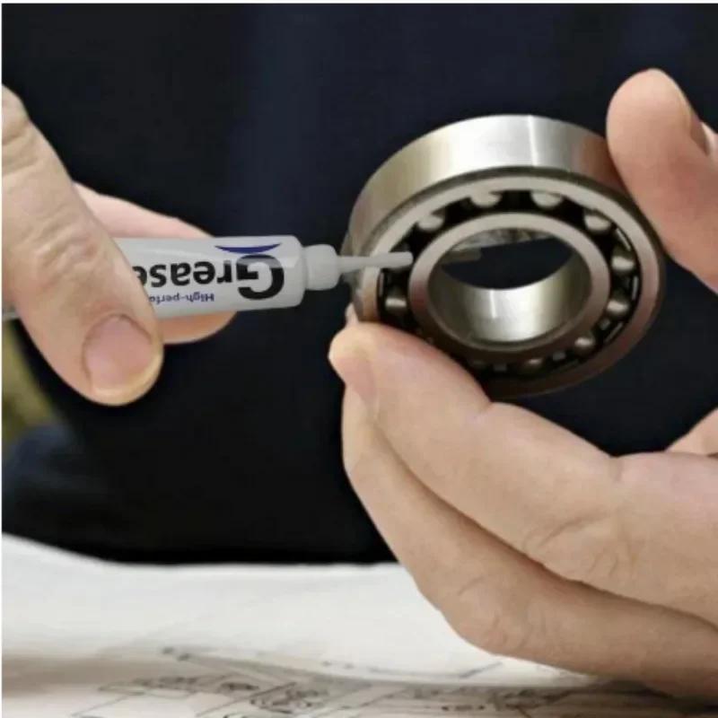 10ml Lithium Based Grease Waterproof O-ring Seal Lubricant Maintenance Lubricant White Glue for Rubber Metal Bearing Lubrication