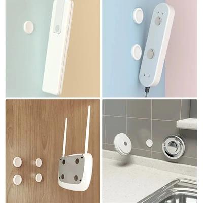 Home Organizer Hooks Magnetic Hooks Wall Mount Strong Magnet Remote Control Invisible Holder Keys Fridge Sticker Storage Hooks