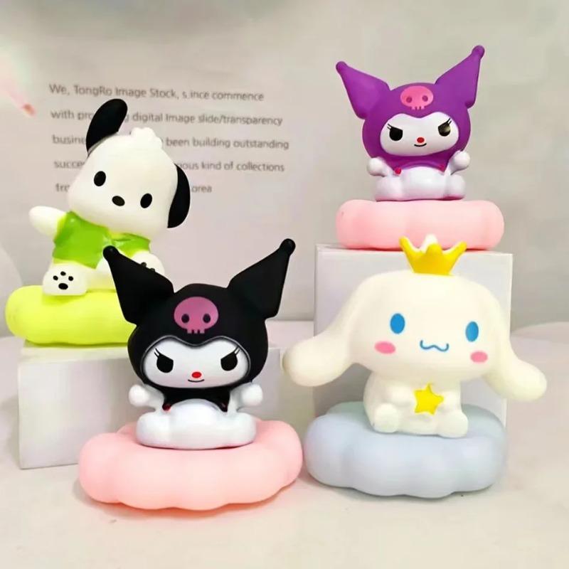 Kawaii Cloud Night Light Characters Kuromi Cinnamoroll Pochacco Eye Protection Led Lamp Bedroom Bedside Decorative Night Lamp