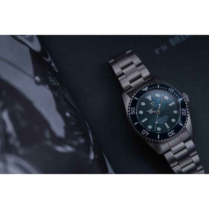 HYAKUICHI 101 Model.16N 38mm Automatic Divers Watch Ceramic Bezel No-Date Mechanical Watch Deep Aqua Hacking Function