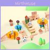 Bamboo Forest Panda Wooden Building Blocks For Kids Early Education And Creative Play
