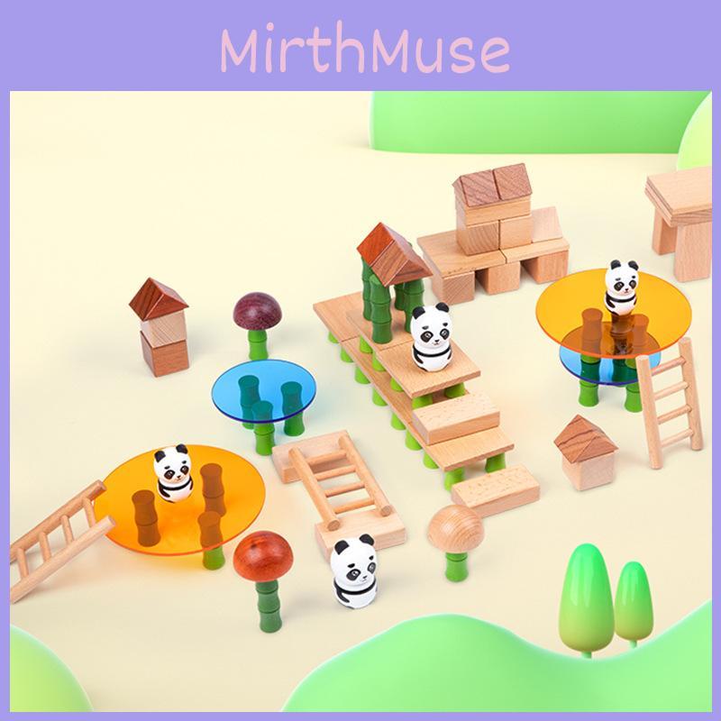 Bamboo Forest Panda Wooden Building Blocks For Kids Early Education And Creative Play