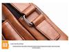 Men's PU Leather Vertical Crossbody Shoulder Bag - Business Casual Handbag and Travel Backpack