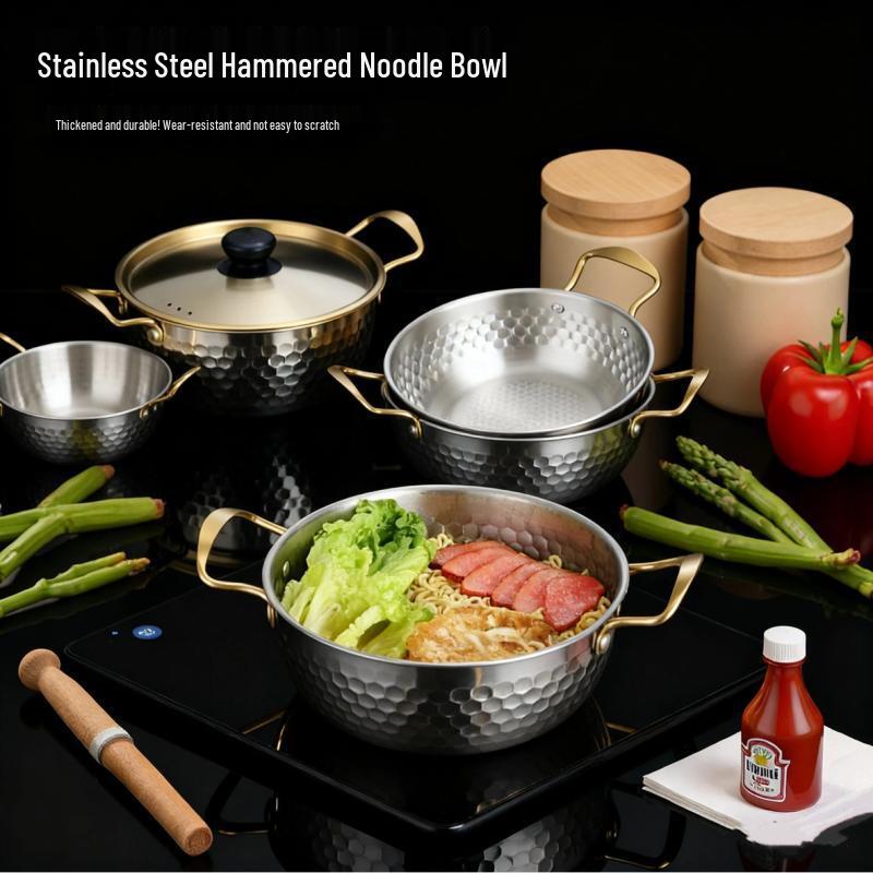 Milin Hammered Stainless Steel Soup Pot