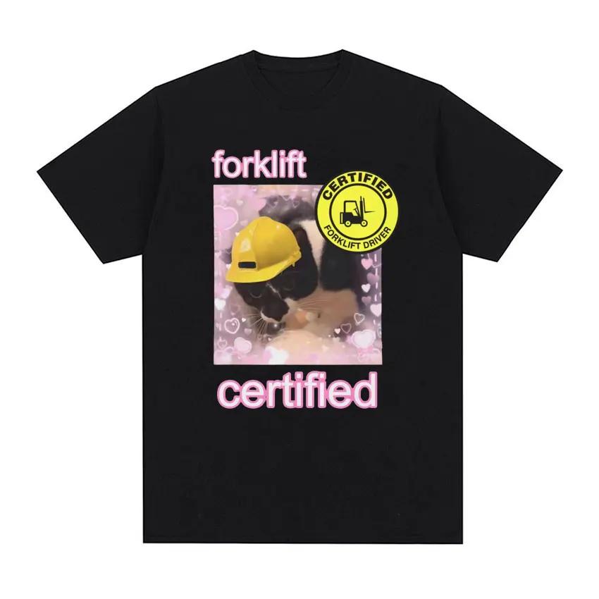 Ich bin verstrahlt Lustiges Katzen-T-Shirt Kurzarm Damen Vintage T-Shirt T-Shirts