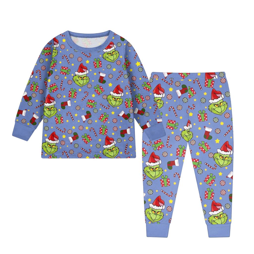 Children's Fashion Suit Skirt Round Neck Long Sleeve Top Pants