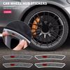 WKNH1 4Pcs Car Wheel Badge Sticker Emblem Decoration for CT4 CT5 CT6 XT4 XT5 XT6 CTS ATS SRX XTS STS SLR XLR BLS Deville