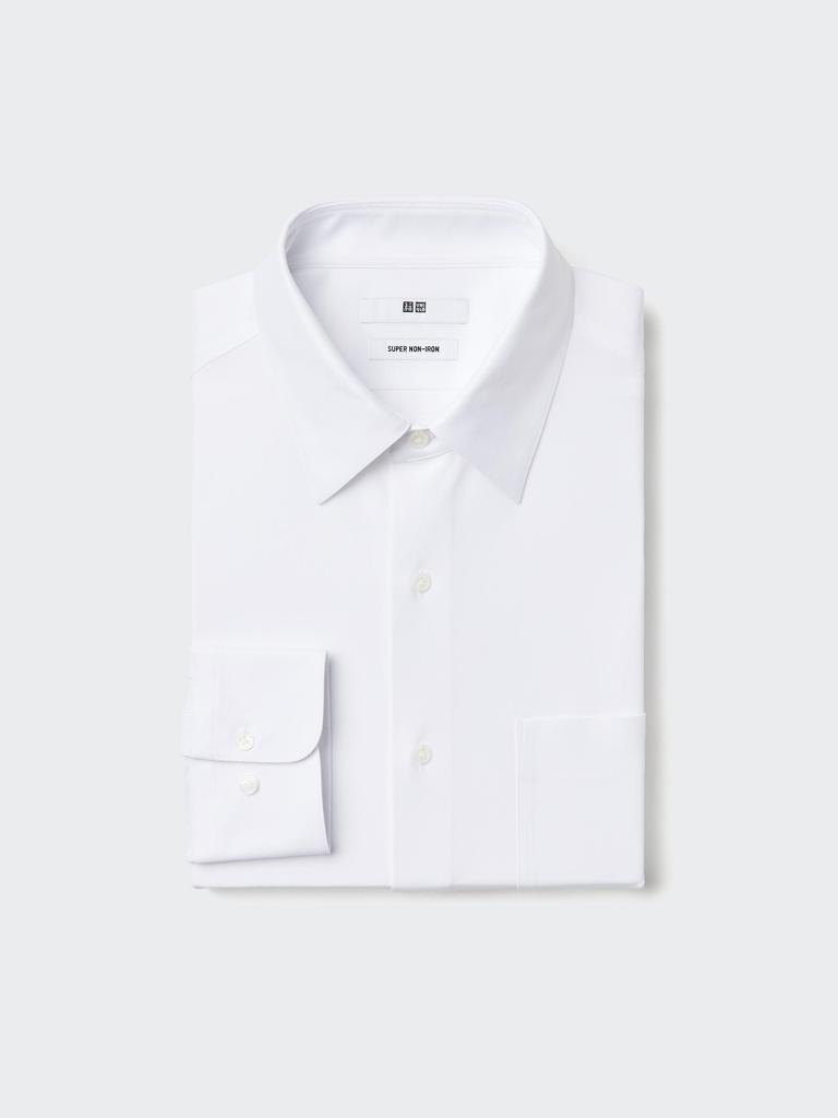Uniqlo Super Non Iron Jersey Shirt Regular Collar