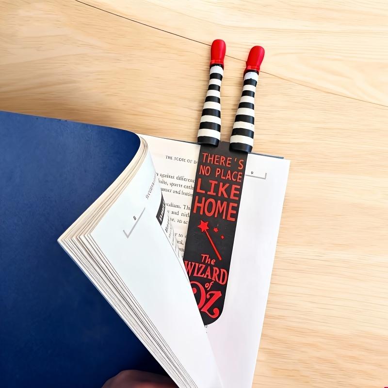 Red Slippers Book Bookmark - Wizard of Oz Themed Book Accessory with English Text, Magical Reading Gift for Women &, Book Lovers
