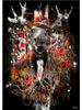 Abstract Graffiti Art Lion Tiger Giraffe Canvas Art Animals Posters and Prints Wall Art Decor Pictures For Living Room Cuadro