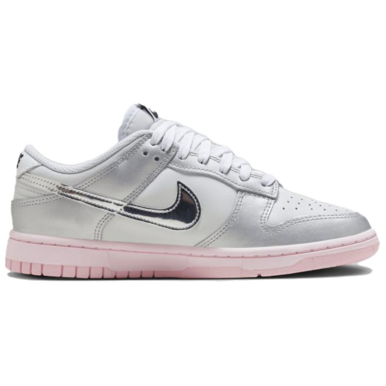 Nike Dunk Low LX Photon Dust Pink Foam Women Sneakers Grey Medium-Soft-Pink Metallic-Silver HM3698-006