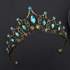 Baroque Queen Tiaras and Crowns Rhinestone Diadem for Bridal Princess Wedding Crown Hair Jewelry Party Birthday Accessories