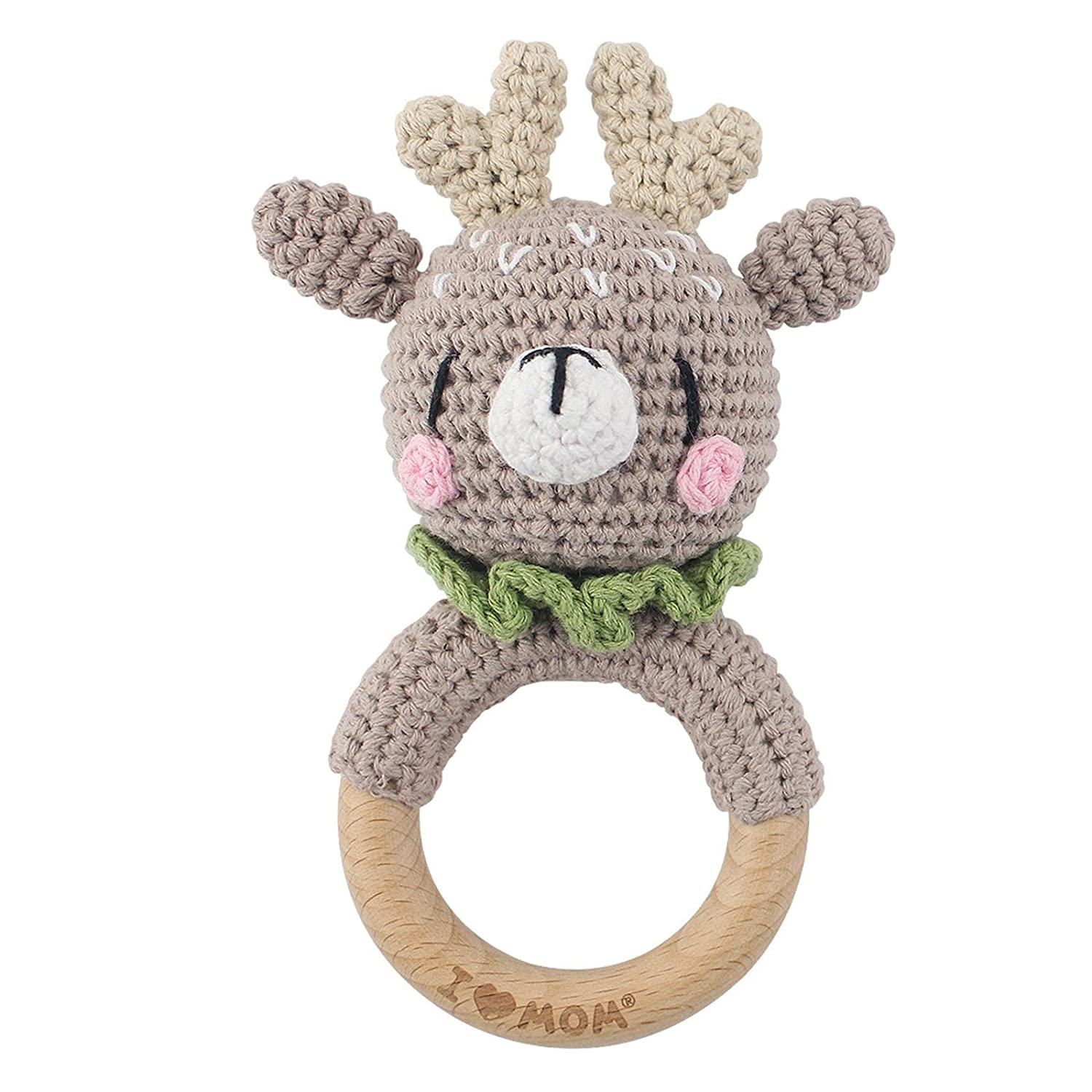 Деревянная детская погремушка Монтессори — фото 18