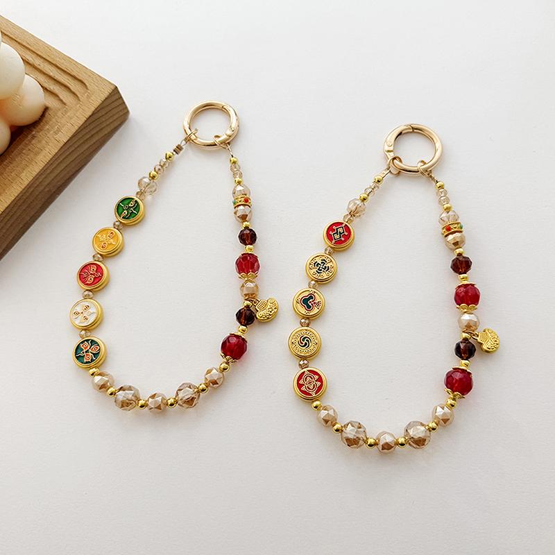 Creative Cartoon Mobile Phone Chain Universal Mobile Phone Lanyard  Mobile Phone Anti Loss Short Wrist Strap Gifts