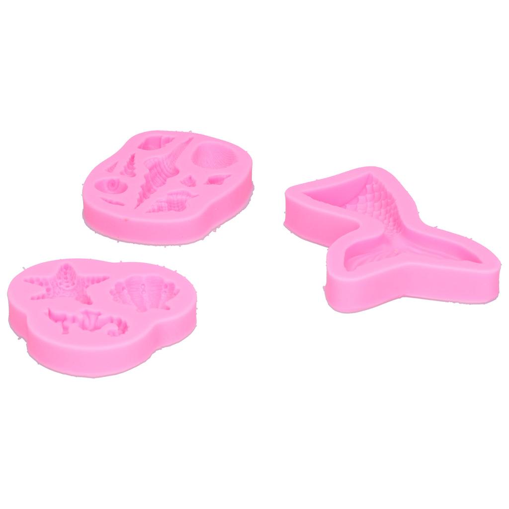 6PCS Silicone Molds Marine Shaped Fondant Cake Chocolate Mould Decorating Tools