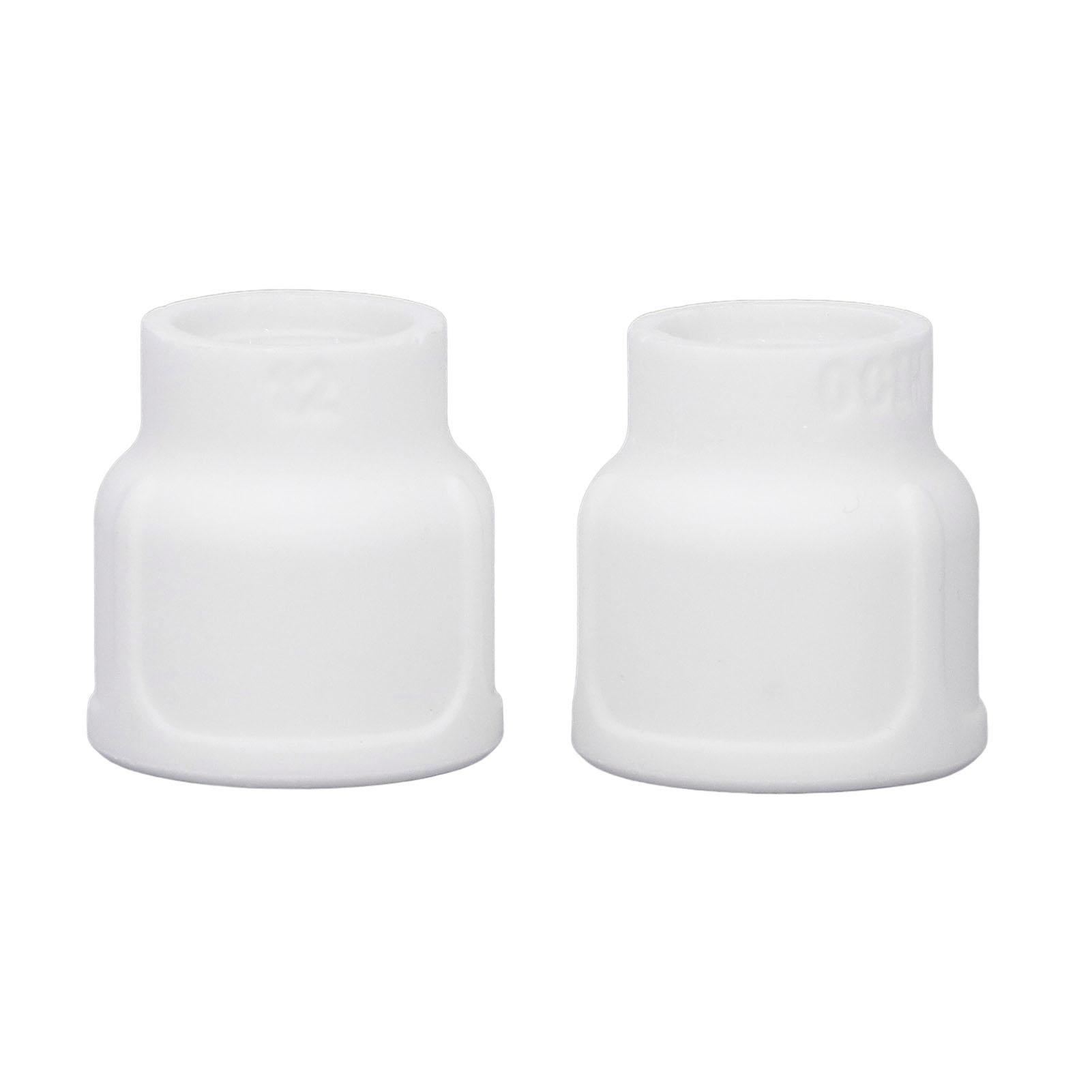 

2 шт. Чашки для сварки TIG Белые керамические чашки для сварочной горелки Керамические сопла Комплект аксессуаров для DB SR WP 9