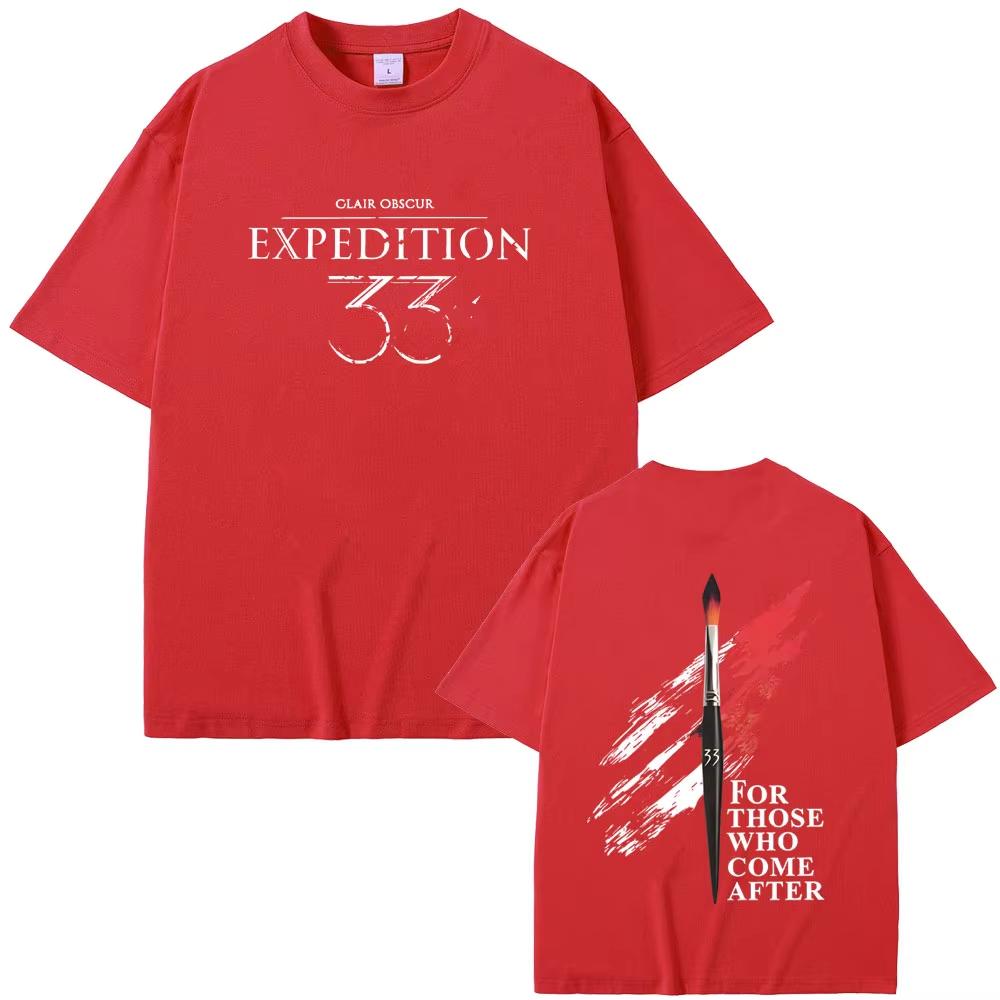 Hot Sale Game Clair Obscur Expedition 33 for Those Who Come After Merch Tshirt 2026 Summer Men Women Casual Short Sleeve Top