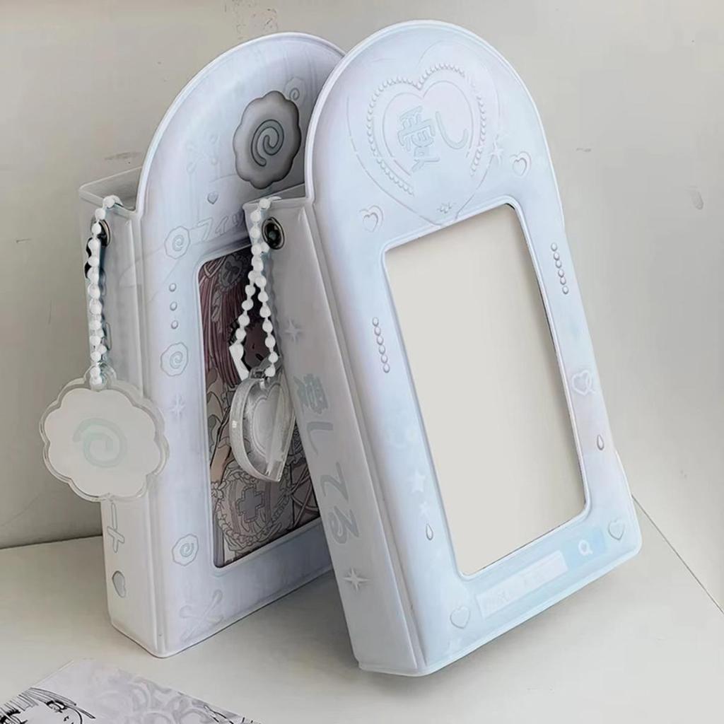3 Inch 32 Slots Photo Album Collector Book Photocard Holder Card Holder Sweet Square Hollow INS Cartoon Album Cards Binder