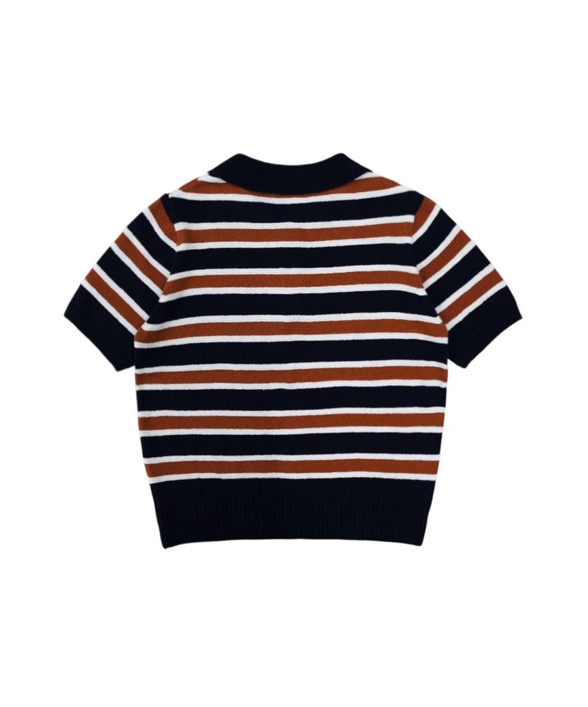 MONBIRDIE GOLF Coco Summer Collared Knit Navy