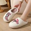New Winter Flower Boots Cotton Slippers Women's Home Indoor Thermal Slippers Slippers Autumn and Winter Home